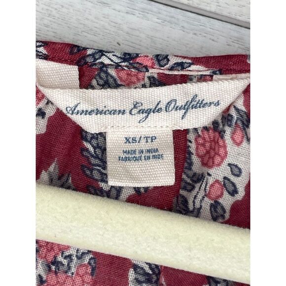 American Eagle Outfitters Floral Long Sleeve Boho Shirt Size XS - Picture 6 of 6